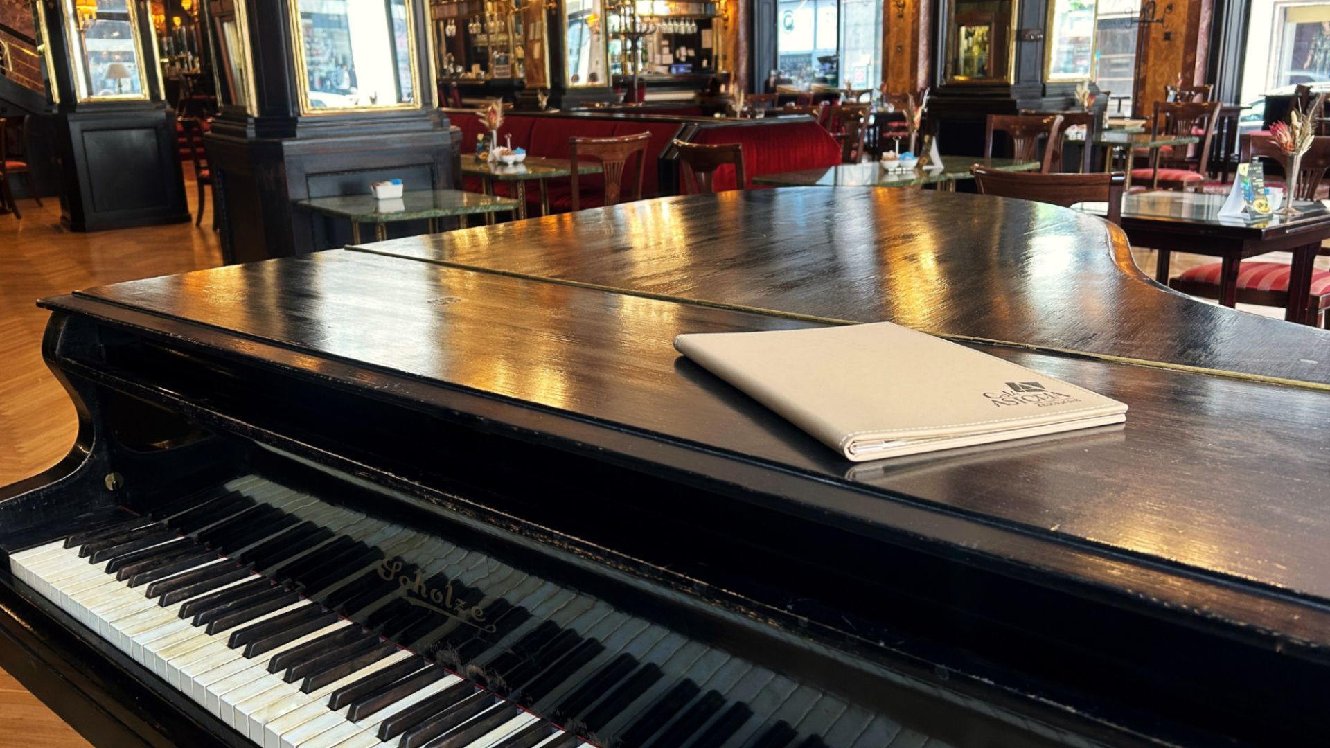 Enjoy your dinner accompanied by live piano music